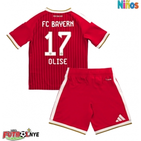Camiseta Bayern Munich Michael Olise #17 Primera Equipación para niños 2026-27 manga corta (+ pantalones cortos)